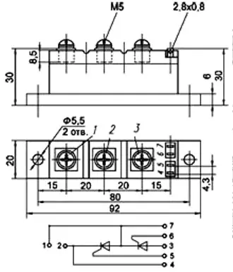 МТТ4/3-80-8 силовой модуль фото 3