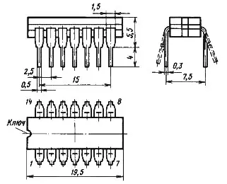 К158ЛА1 микросхема фото 2 К158ЛА1 микросхема фото 2