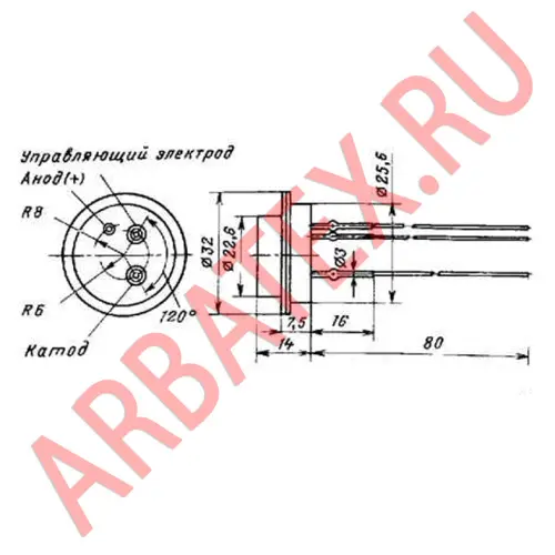 2У203А тиристор фото 2