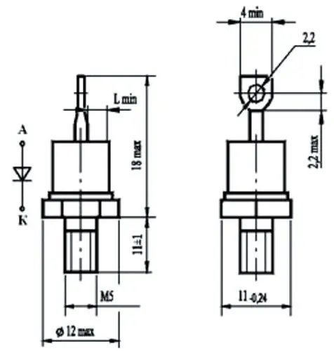 Д112-10Х-12 диод фото 5