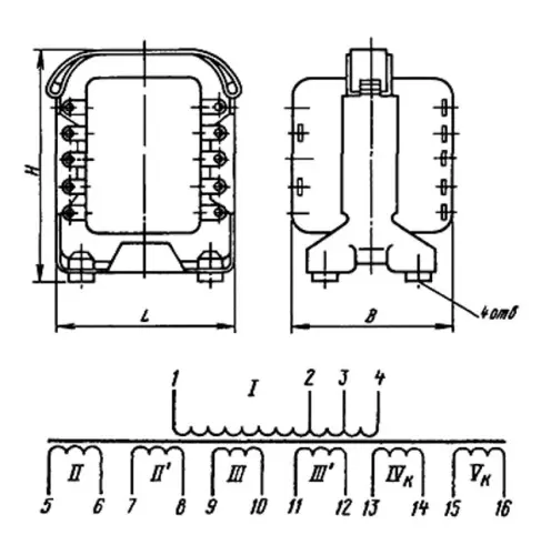 ТПП197-40-400В трансформатор фото 3