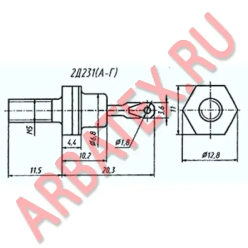 2Д231Г диод фото 3 2Д231Г диод фото 3