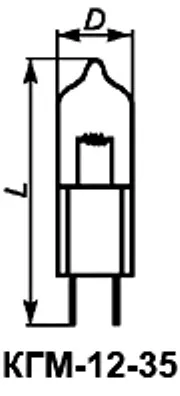 КГМ-12-35 лампа накаливания фото 3 КГМ-12-35 лампа накаливания фото 3