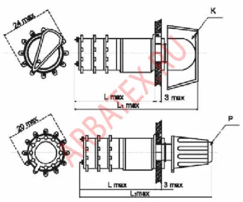 ПГ2-22-2П8НВК переключатель галетный фото 3