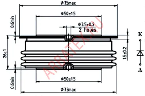ДЧ253-1000-20 диод фото 2 ДЧ253-1000-20 диод фото 2