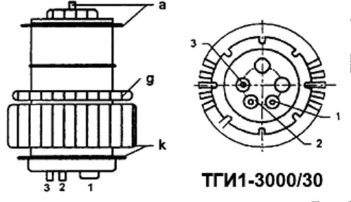 ТГИ1-3000/30 тиратрон импульсный модуляторный фото 3 ТГИ1-3000/30 тиратрон импульсный модуляторный фото 3