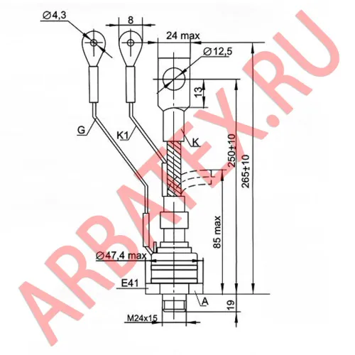 ТБ271-250-6-642 тиристор фото 3